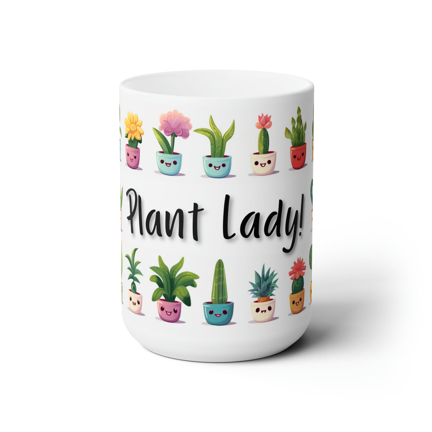 Plant Lady Happy Plant Ceramic Mug 15oz