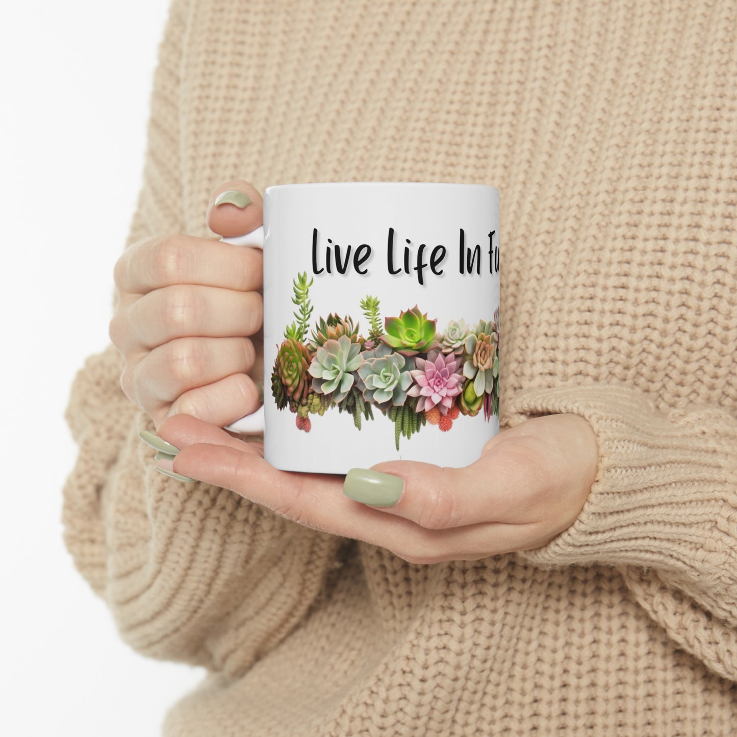 Succulent Bouquet Coffee Cup