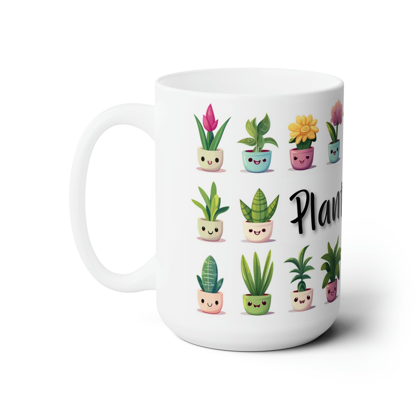 Plant Lady Happy Plant Ceramic Mug 15oz