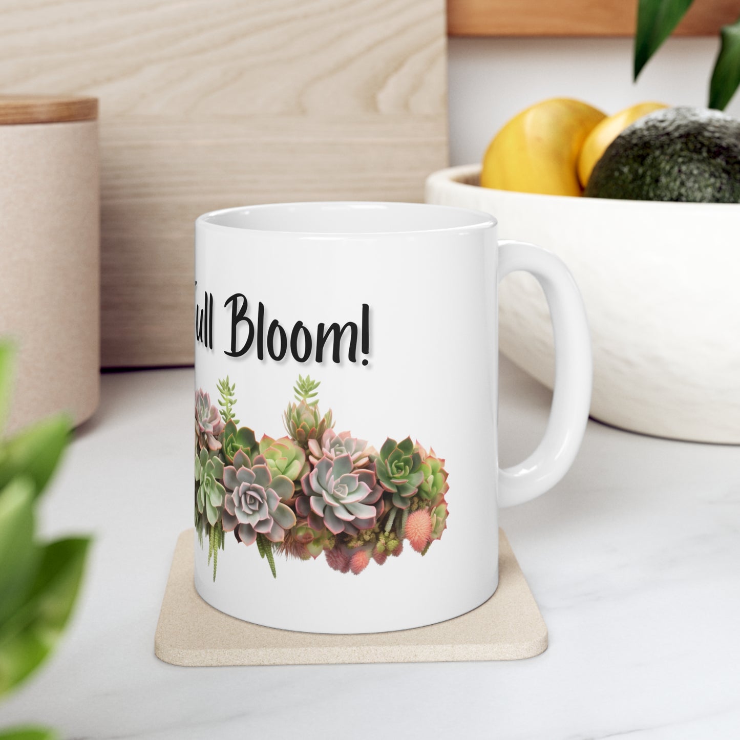 Succulent Bouquet Coffee Cup