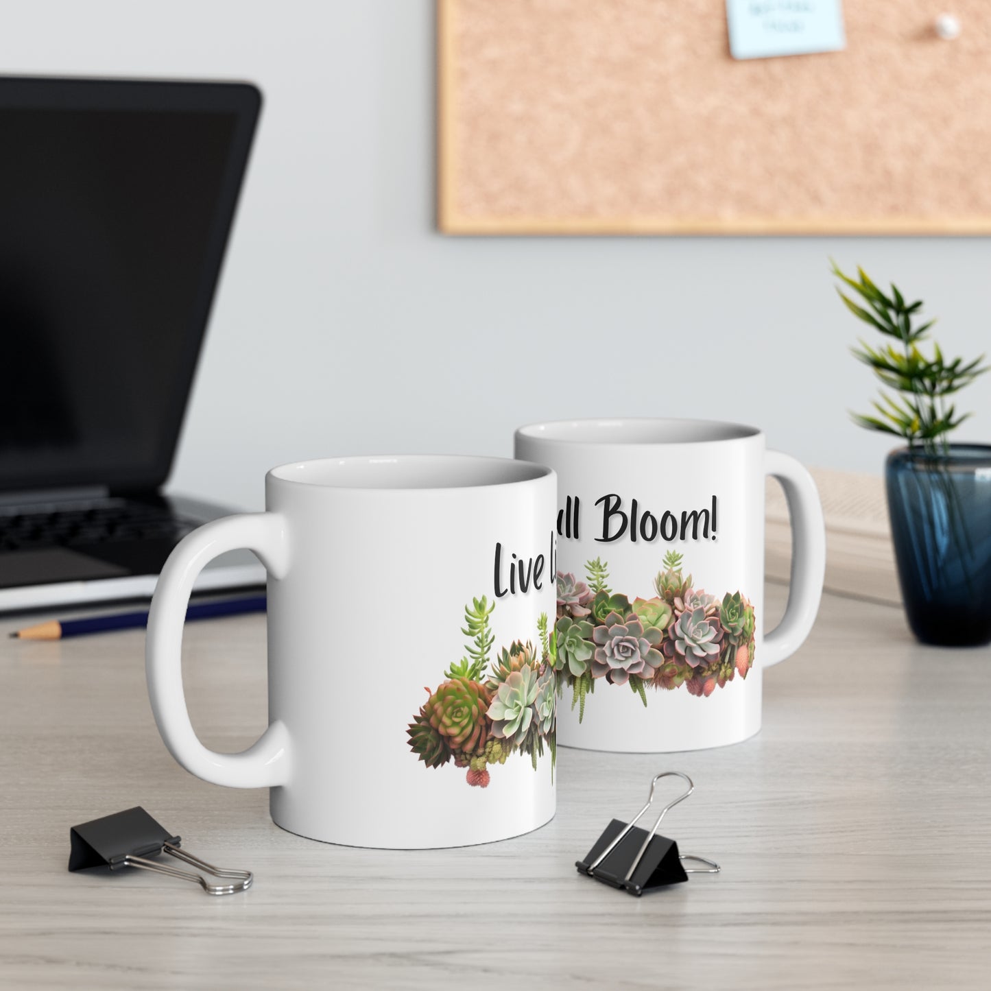 Succulent Bouquet Coffee Cup