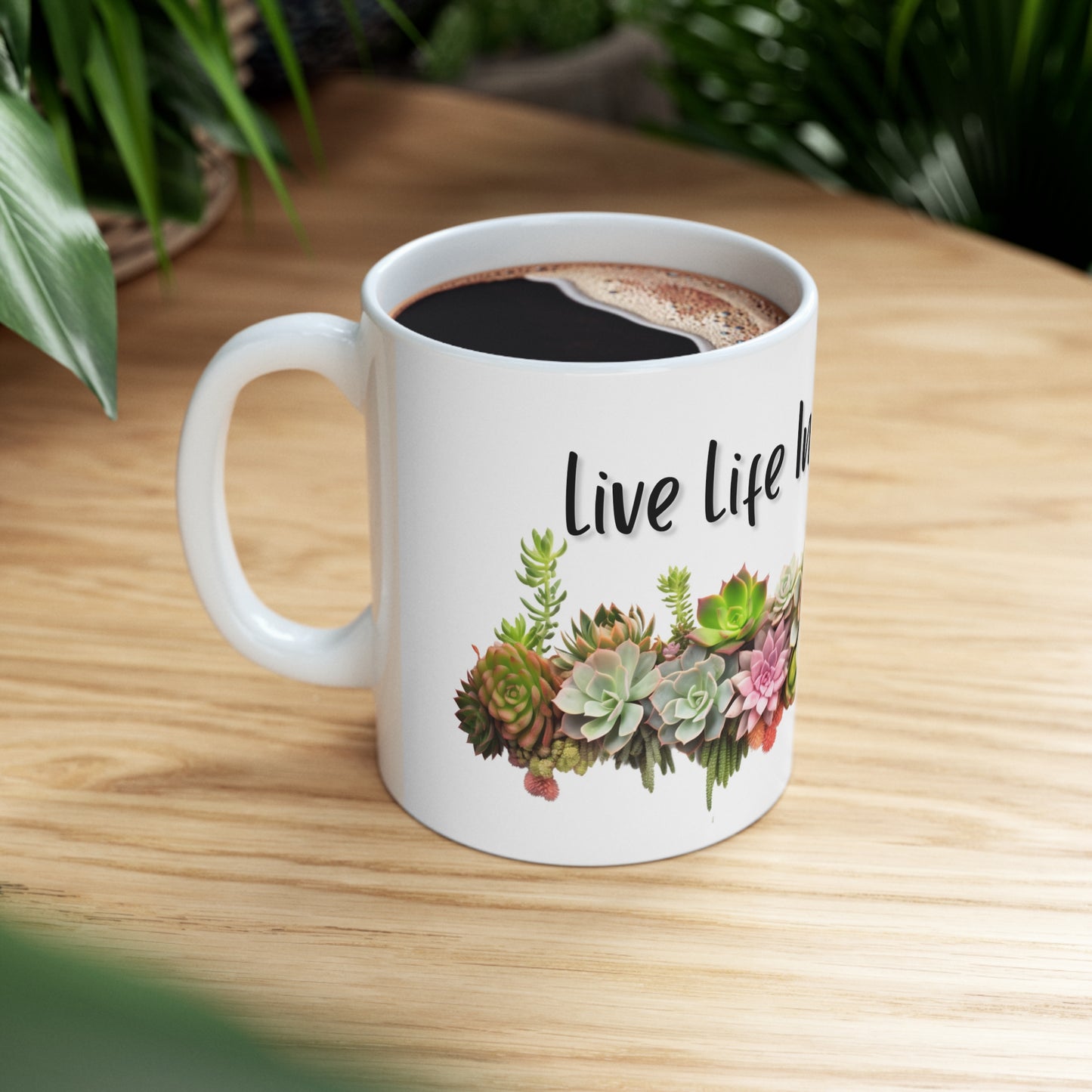 Succulent Bouquet Coffee Cup