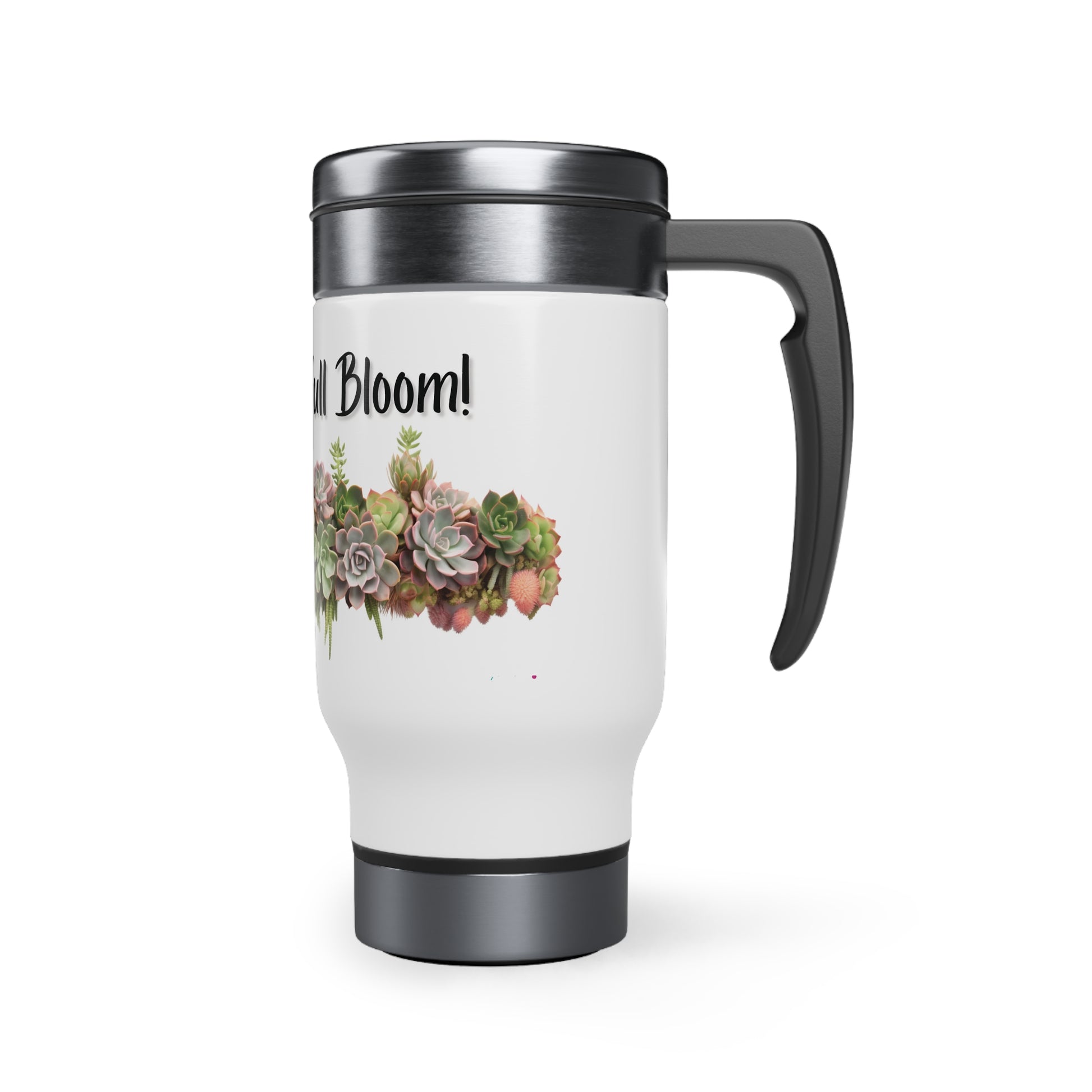 succulent travel mug Beautiful Succulent Bouquet Steel Travel Mug with Handle, 14oz – Tinted Reality Store