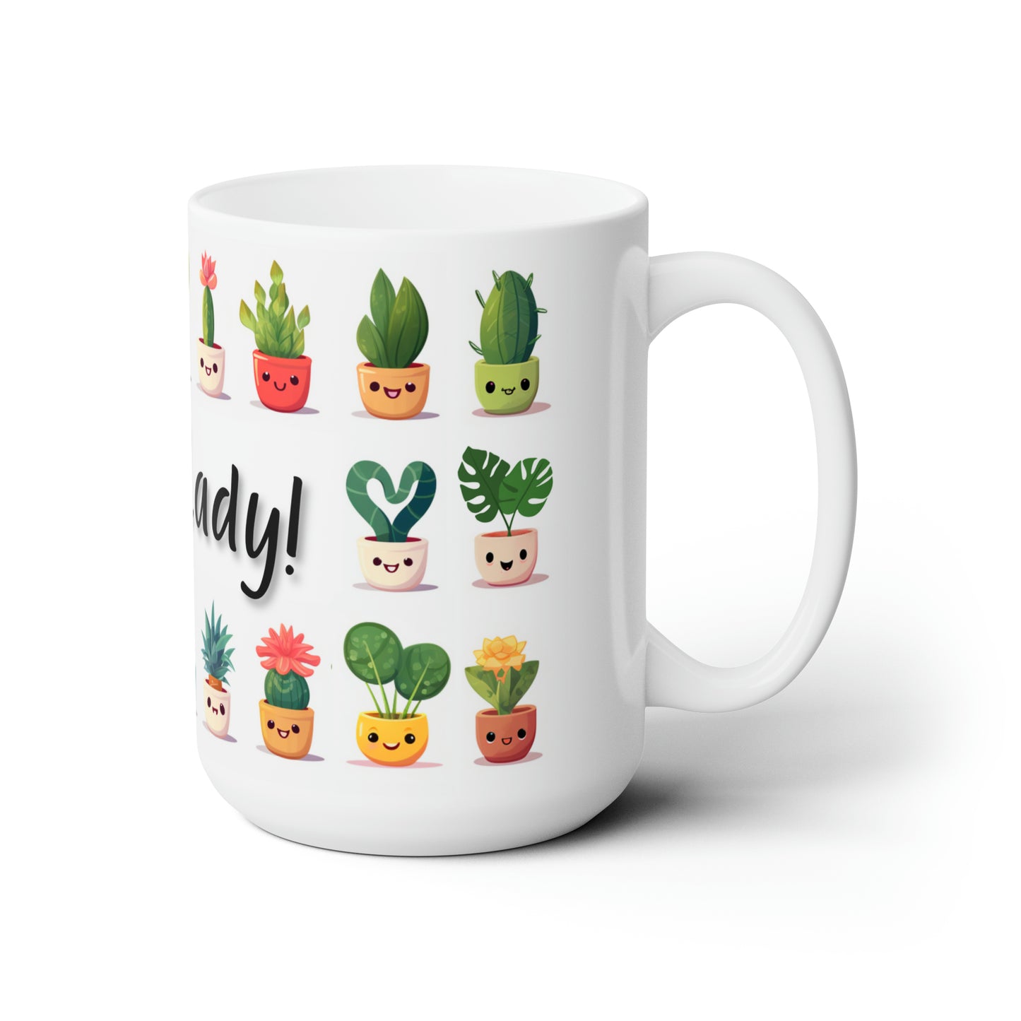 Plant Lady Happy Plant Ceramic Mug 15oz